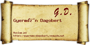 Gyermán Dagobert névjegykártya
